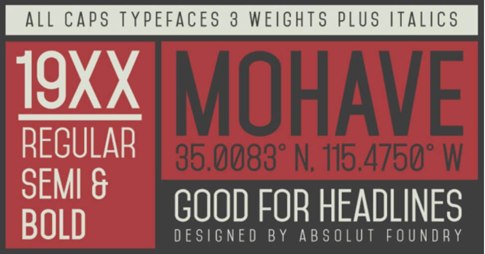 mohave font